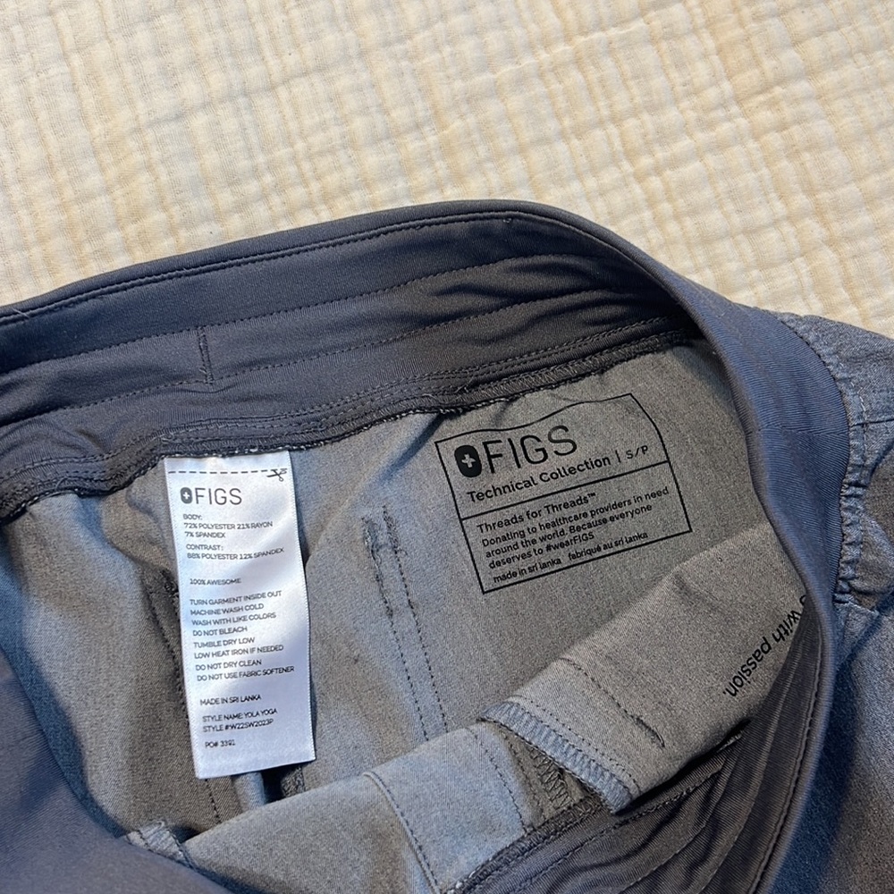 Figs Yola Skinny Scrub Pant Graphite Gray Small - Picture 5 of 5